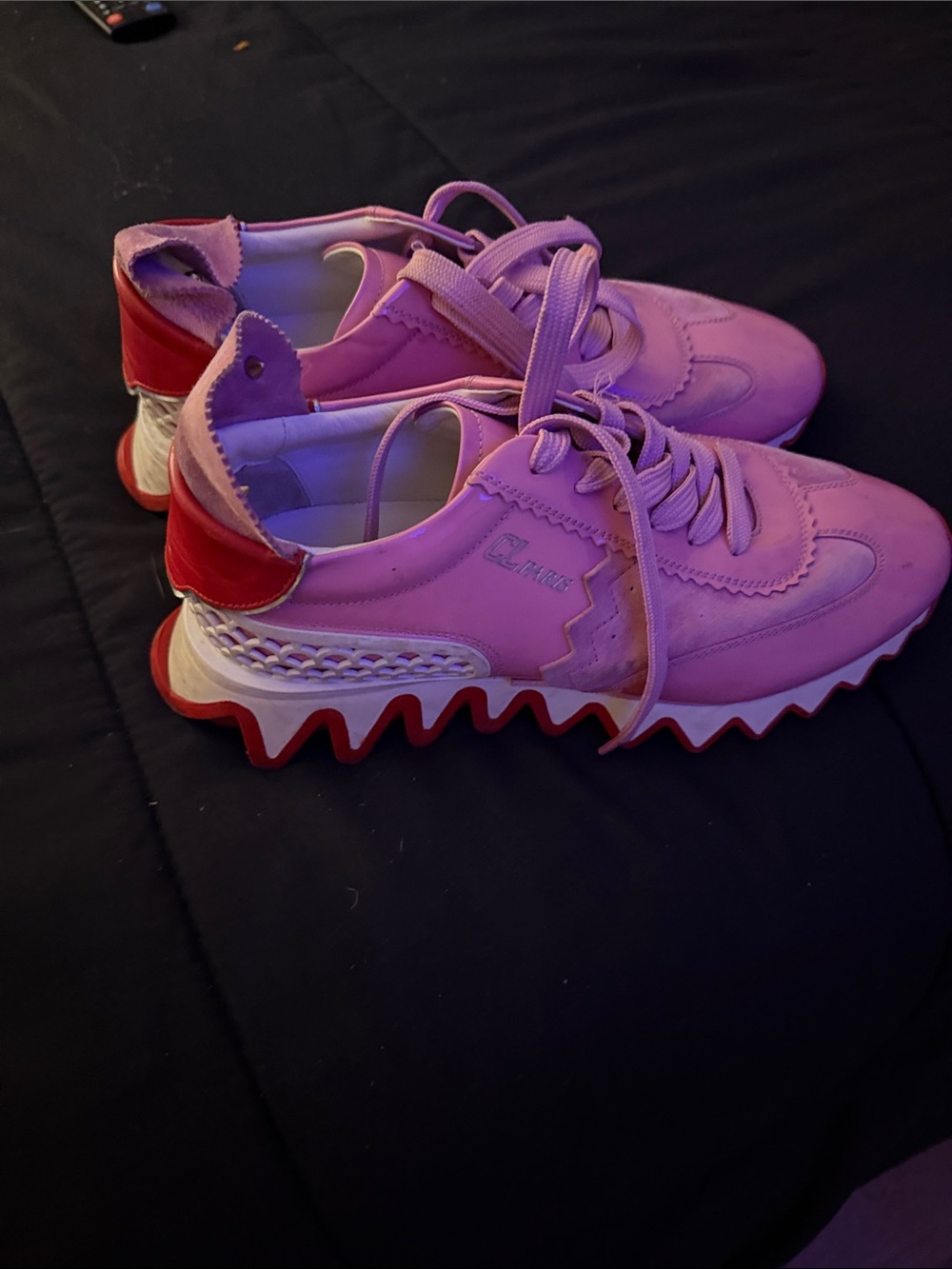 Pink Wave  Christian Louboutin authentic Platform Sneakers - Women